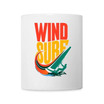 Vibrant Pop Art Windsurf Design - Mug - white - Front