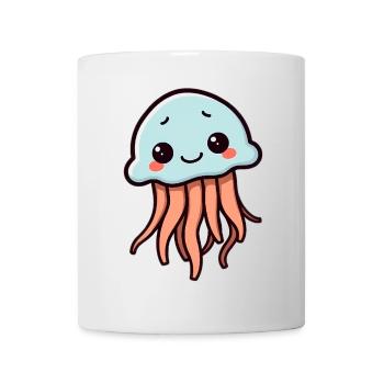Qualle - Tasse - Weiß - Vorne