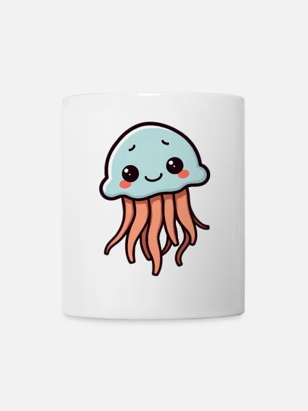 Qualle - Tasse - Weiß