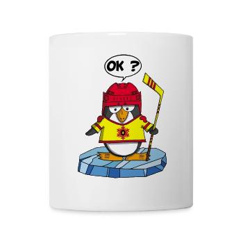 Sportlicher Pinguin - Tasse - Weiß - Vorne