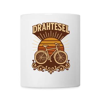 Drahtesel Sonnenuntergang Fahrrad - Tasse - Weiß - Vorne