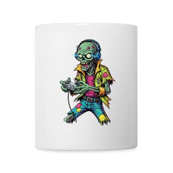Zombie Gamer: Funny & Retro Gaming Fan Design - Mug - white - Front