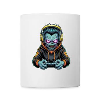 Zombie Zocker Power: Level Up mit Untoten! - Tasse - Weiß - Vorne