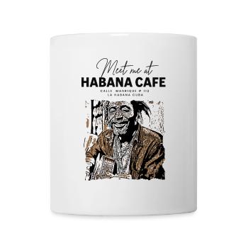 Porträt eines authentischen kubanischen Musikers - Tasse - Weiß - Vorne