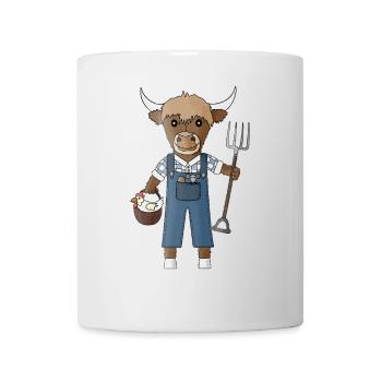 Highland cattle the cuddliest inhabitant of the farm - Mug - white - Front
