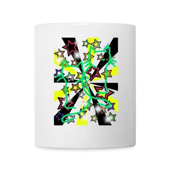 Retro Katze Katzen 60er Vintage - Tasse - Weiß - Vorne