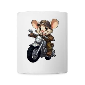 Mouse Motorcycle / Motorcyclist Mouse - Mug - white - Front