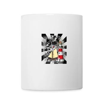 Phare Voilier Boussole Maritime - Mug blanc - blanc - Devant