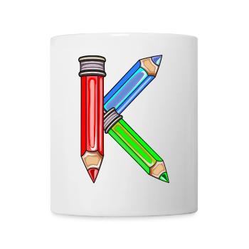 SCHOOLCHILD NAME GIFTS LETTER K - Mug - white - Front