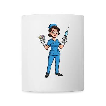 Nurse Humor – Because Nothing Scares - Mug - white - Front