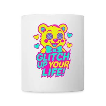 Glitch Up your Life! Motiv 2 - Tasse - Weiß - Vorne