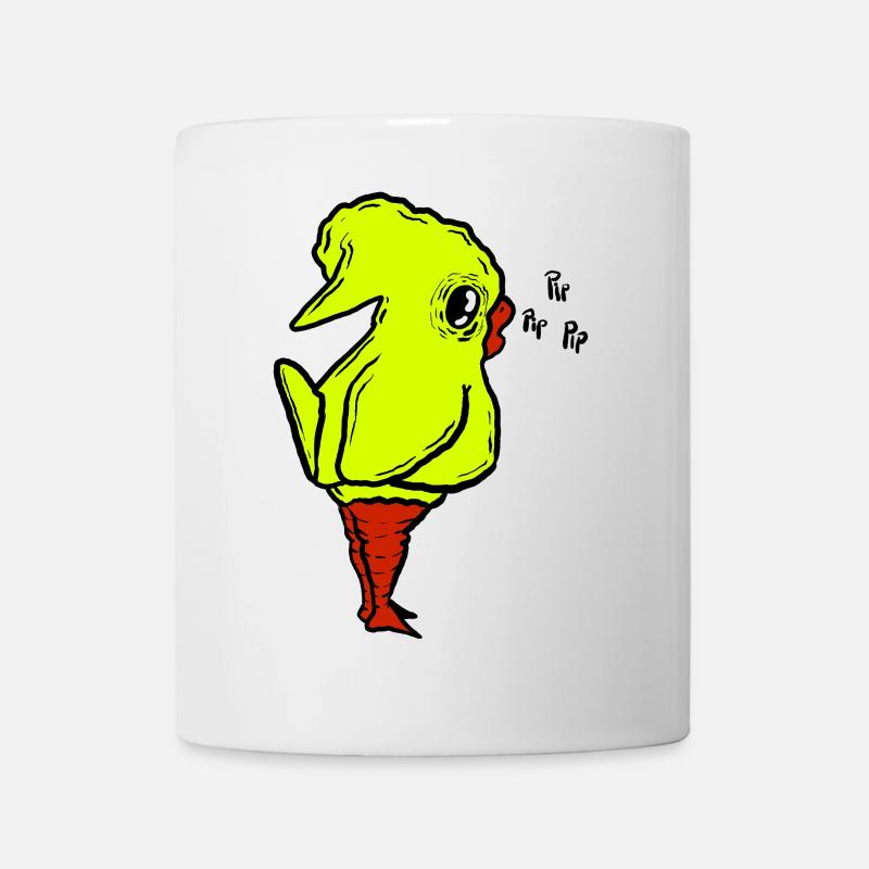 Grenouille foncée avec œil humain - Mug blanc - blanc