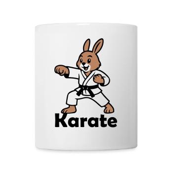 Karate Hase - Tasse - Weiß - Vorne