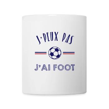 J'peux pas, j'ai foot - Mug blanc - blanc - Devant