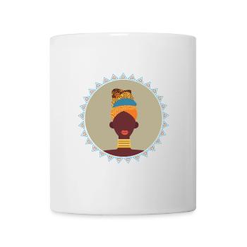 African Woman - Tasse - Weiß - Vorne