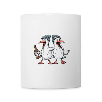 Drunk Neighborhood Seagulls Party Beer Hamburg Hat - Mug - white - Front