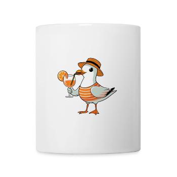 Apéritif de mouette de la mer du Nord Aperoli Spritz Chapeau Campari - Mug blanc - blanc - Devant