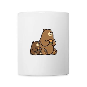 Bären Vater Sohn - Tasse - Weiß - Vorne
