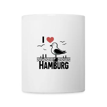 Mer du Nord Moin Mouette J’ADORE Hambourg Hanséatique Ville Amour - Mug blanc - blanc - Devant