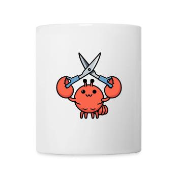 Comic Lobster Crab Lobster Lobster Sea Scissors - Mug - white - Front