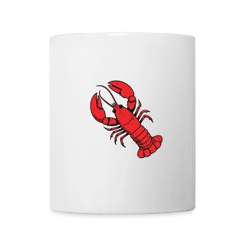 Comic Lobster Crab Lobster Lobster Sea Hobby Chef - Mug - white - Front