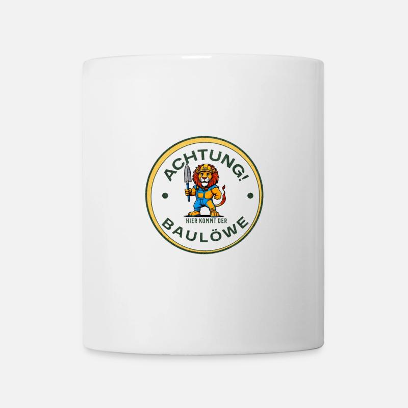 Attention, voici le magnat de la construction ! Sur le chantier - Mug blanc - blanc