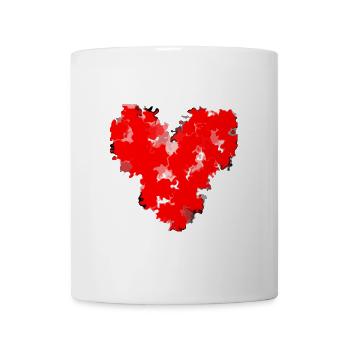 HEART. HAPPY BIRTHDAY. HAPPY BIRTHDAY - Mug - white - Front
