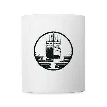 Conception d’un brise-glace pour l’Arctic et le Polar Fan - Mug blanc - blanc - Devant