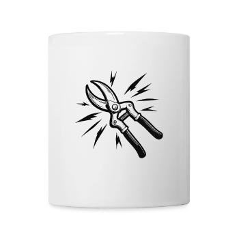 Cool garden shears design for the gardener - Mug - white - Front