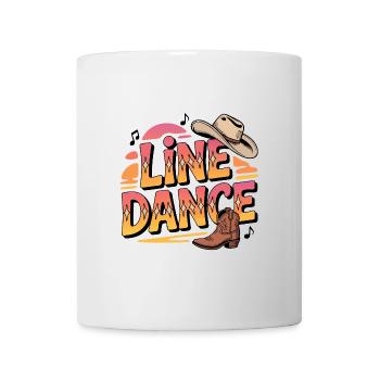 La danse en ligne : mon hobby, ma passion - Mug blanc - blanc - Devant