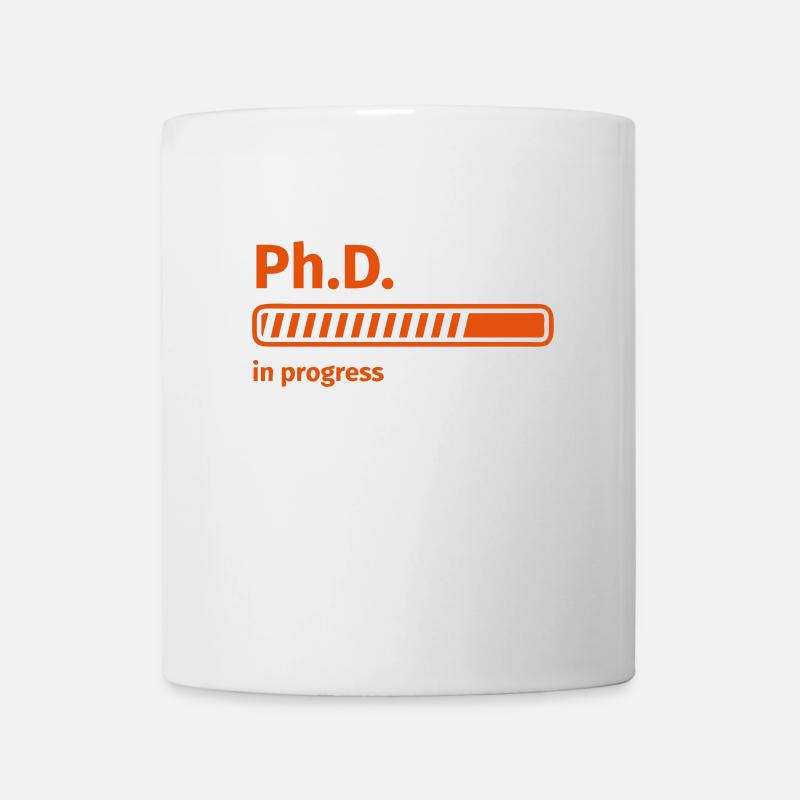 Ph.D.-Ladebalken - Tasse - Weiß