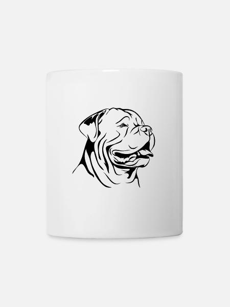 BORDEAUXDOGGE Bordeaux Mastiff Wilsigns Chiens - Mug blanc - blanc