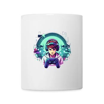 Le jeu est ma vie - Mug blanc - blanc - Devant