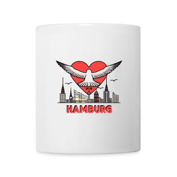 North Sea Moin Seagull I LOVE Hamburg Pearl Souvenir - Mug - white - Front