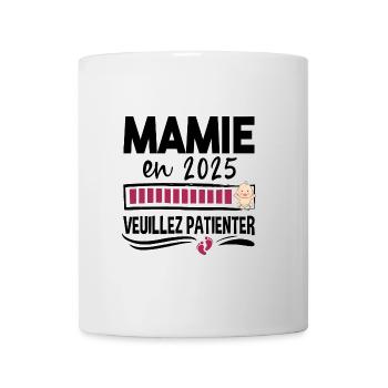 2025 Mamie Grand-Mère Retraitée Retraite Cadeau - Mug blanc - blanc - Devant