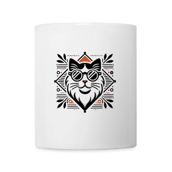Cool Cat with Sunglasses Design - Mug - white - Front