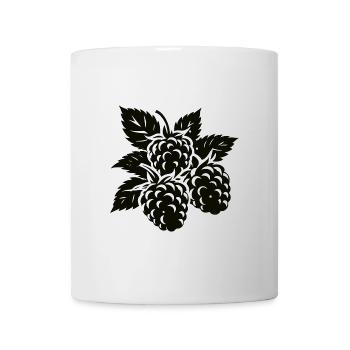 Simple blackberry design – natural elegance - Mug - white - Front