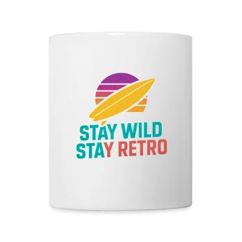 Stay Wild Stay Retro Surf - Tasse - Weiß - Vorne