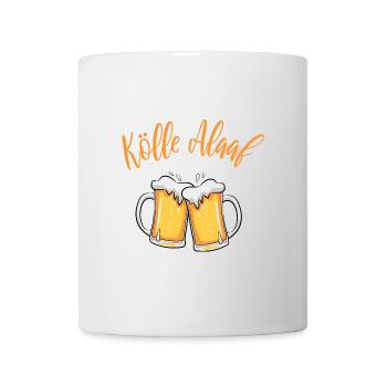 Kölle Alaaf Bier Feiern Karneval Fasching - Tasse - Weiß - Vorne