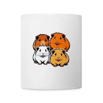 Four cute guinea pigs - Mug - white - Front
