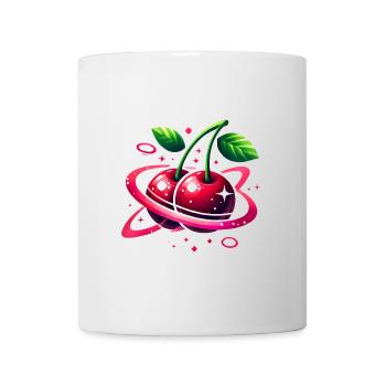 Planet Kirschen Kosmisches Design - Tasse - Weiß - Vorne