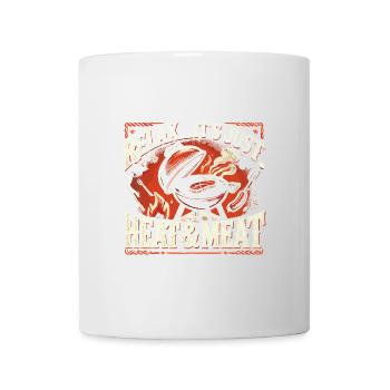 Entspannen Sie sich, es ist nur Hitze und Fleisch - Tasse - Weiß - Vorne