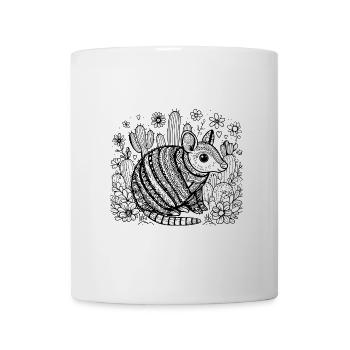 Intricate Mandala Chameleon Design - Mug - white - Front
