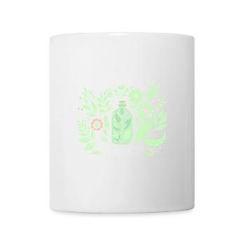 Pflanzen sind die beste Medizin - Tasse - Weiß - Vorne