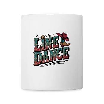 La danse en ligne : mon hobby, ma passion - Mug blanc - blanc - Devant