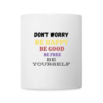Vivid Typographic Positivity - Mug blanc - blanc - Devant
