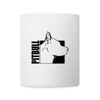 American Pitbull Profil Hunde Hund Wilsigns - Tasse - Weiß - Vorne