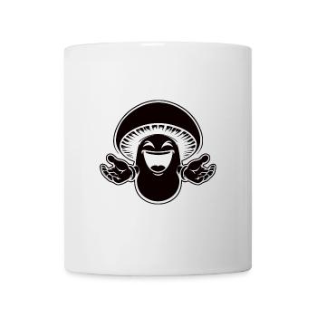 Lachender Pilz – Ein Design für Pilzsammler - Tasse - Weiß - Vorne