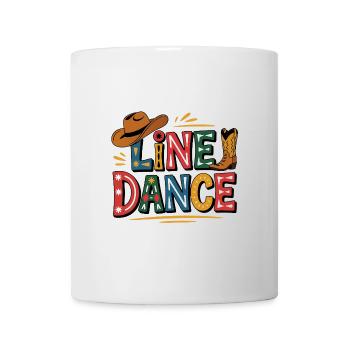 La danse en ligne : mon hobby, ma passion - Mug blanc - blanc - Devant