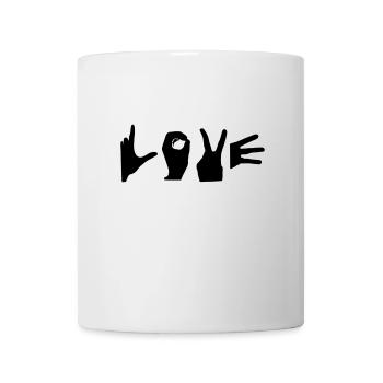 love finger symbol - Tasse - Weiß - Vorne